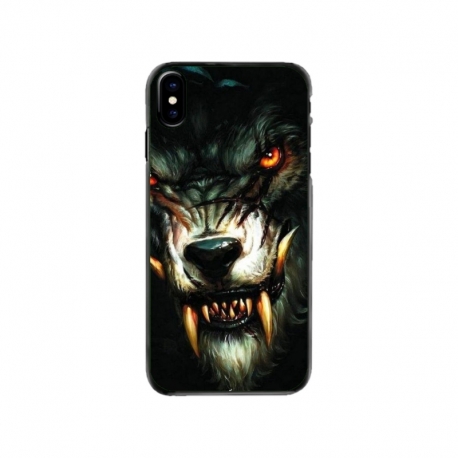 Husa personalizata tip carcasa HQPrint pentru Apple iPhone X, model Wolf, multicolor, S1D1M0286