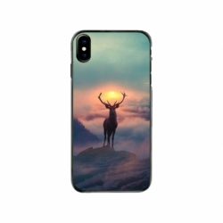 Husa personalizata tip carcasa HQPrint pentru Apple iPhone X, model Antlers, multicolor, S1D1M0303