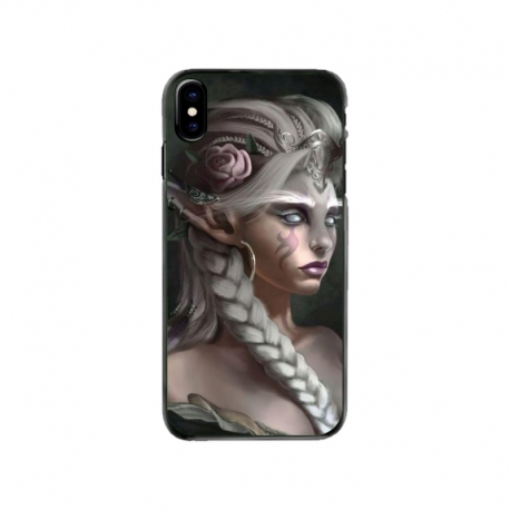 Husa personalizata tip carcasa HQPrint pentru Apple iPhone X, model Alien Queen, multicolor, S1D1M0308