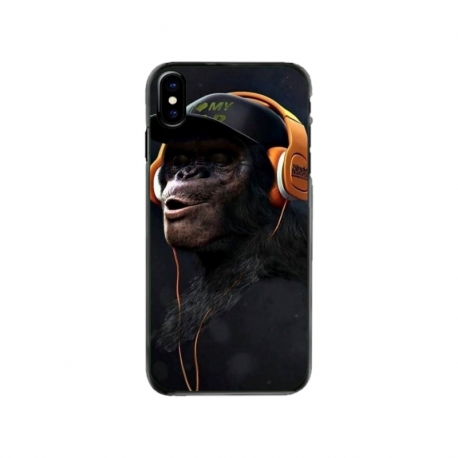 Husa personalizata tip carcasa HQPrint pentru Apple iPhone X, model Monkey, multicolor, S1D1M0319