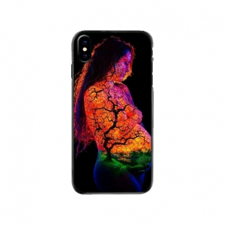 Husa personalizata tip carcasa HQPrint pentru Apple iPhone X, model Colorful 7, multicolor, S1D1M0324