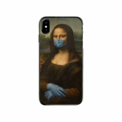 Husa personalizata tip carcasa HQPrint pentru Apple iPhone X, model Covid Mona Lisa, multicolor, S1D1M0327