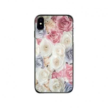 Husa personalizata tip carcasa HQPrint pentru Apple iPhone X, model Flowers 23, multicolor, S1D1M0385