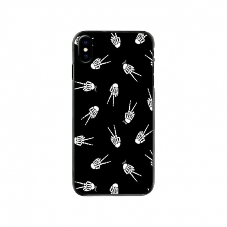Husa personalizata tip carcasa HQPrint pentru Apple iPhone X, model OK Skelly, multicolor, S1D1M0388
