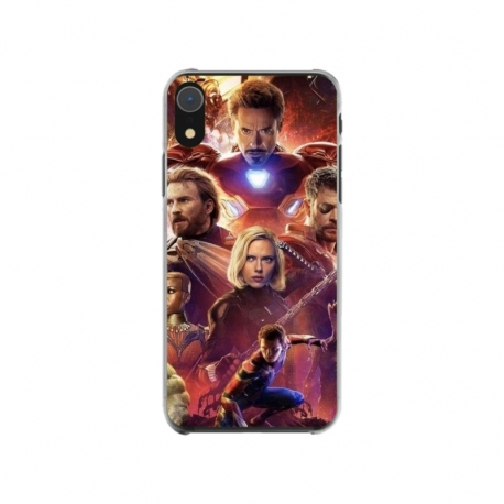 Husa personalizata tip carcasa HQPrint pentru Apple iPhone XR, model Avengers Inifinity War, multicolor, S1D1M0010