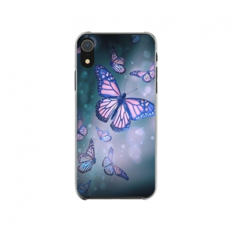 Husa personalizata tip carcasa HQPrint pentru Apple iPhone XR, model Butterfly 1, multicolor, S1D1M0028