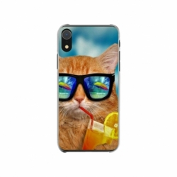 Husa personalizata tip carcasa HQPrint pentru Apple iPhone XR, model Cool Cat, multicolor, S1D1M0031
