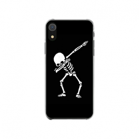 Husa personalizata tip carcasa HQPrint pentru Apple iPhone XR, model Dab Skeleton, multicolor, S1D1M0034