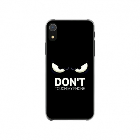 Husa personalizata tip carcasa HQPrint pentru Apple iPhone XR, model Dont touch my phone 1, multicolor, S1D1M0035