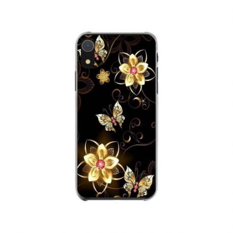 Husa personalizata tip carcasa HQPrint pentru Apple iPhone XR, model Butterfly 5, multicolor, S1D1M0042