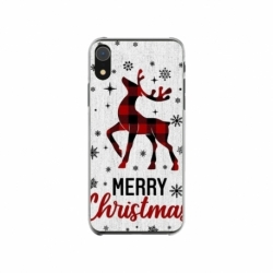 Husa personalizata tip carcasa HQPrint pentru Apple iPhone XR, model Merry Christmas Reindeer 1, multicolor, S1D1M0049