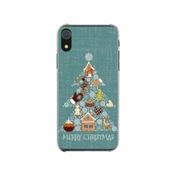 Husa personalizata tip carcasa HQPrint pentru Apple iPhone XR, model Merry Christmas 1, multicolor, S1D1M0056