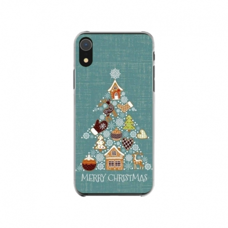 Husa personalizata tip carcasa HQPrint pentru Apple iPhone XR, model Merry Christmas 1, multicolor, S1D1M0056