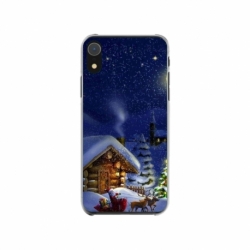 Husa personalizata tip carcasa HQPrint pentru Apple iPhone XR, model Christmas Cottage, multicolor, S1D1M0059