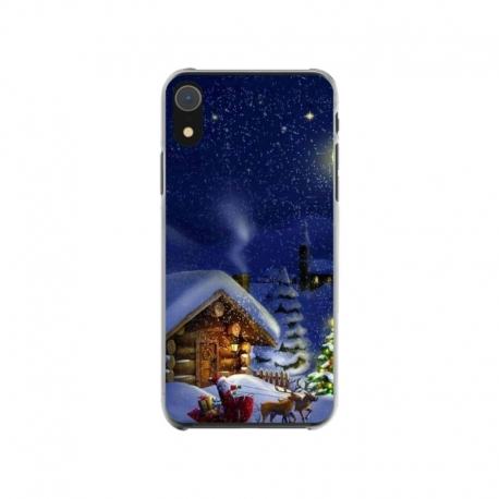 Husa personalizata tip carcasa HQPrint pentru Apple iPhone XR, model Christmas Cottage, multicolor, S1D1M0059