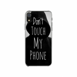Husa personalizata tip carcasa HQPrint pentru Apple iPhone XR, model Dont touch my phone 2, multicolor, S1D1M0065