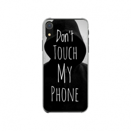 Husa personalizata tip carcasa HQPrint pentru Apple iPhone XR, model Dont touch my phone 2, multicolor, S1D1M0065