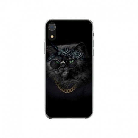 Husa personalizata tip carcasa HQPrint pentru Apple iPhone XR, model Black Cat 4, multicolor, S1D1M0097