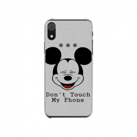 Husa personalizata tip carcasa HQPrint pentru Apple iPhone XR, model Dont Touch my Phone 3, multicolor, S1D1M0123