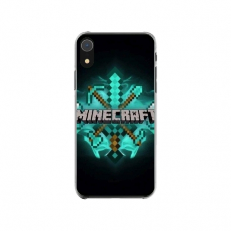 Husa personalizata tip carcasa HQPrint pentru Apple iPhone XR, model Minecraft 2, multicolor, S1D1M0126