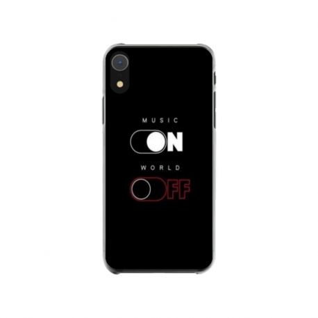 Husa personalizata tip carcasa HQPrint pentru Apple iPhone XR, model Phone On World Off, multicolor, S1D1M0131
