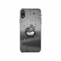 Husa personalizata tip carcasa HQPrint pentru Apple iPhone XR, model Rainy Apple logo, multicolor, S1D1M0148