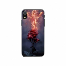 Husa personalizata tip carcasa HQPrint pentru Apple iPhone XR, model Fire Rose, multicolor, S1D1M0158