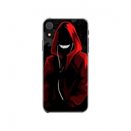Husa personalizata tip carcasa HQPrint pentru Apple iPhone XR, model Evil Hoodie Man, multicolor, S1D1M0197