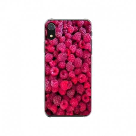 Husa personalizata tip carcasa HQPrint pentru Apple iPhone XR, model Zmeura, multicolor, S1D1M0234