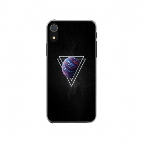 Husa personalizata tip carcasa HQPrint pentru Apple iPhone XR, model Triangle Planet, multicolor, S1D1M0278