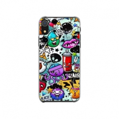 Husa personalizata tip carcasa HQPrint pentru Apple iPhone XR, model Grafitti, multicolor, S1D1M0289