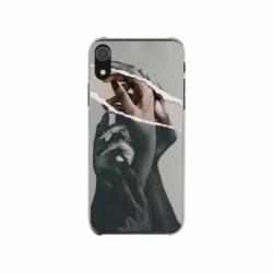 Husa personalizata tip carcasa HQPrint pentru Apple iPhone XR, model Black and White Hands, multicolor, S1D1M0300