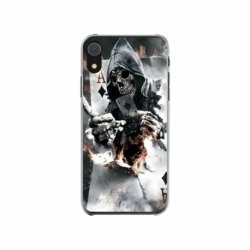 Husa personalizata tip carcasa HQPrint pentru Apple iPhone XR, model Skeleton Cards, multicolor, S1D1M0301