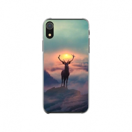 Husa personalizata tip carcasa HQPrint pentru Apple iPhone XR, model Antlers, multicolor, S1D1M0303