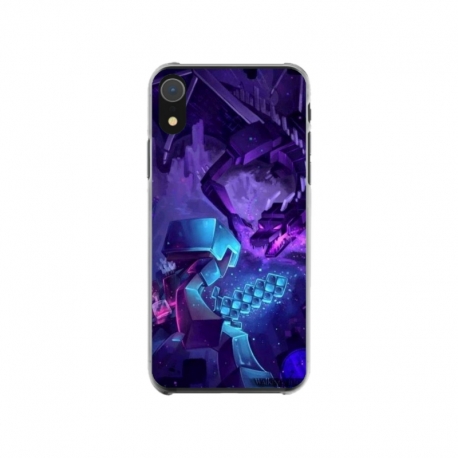 Husa personalizata tip carcasa HQPrint pentru Apple iPhone XR, model Ender Dragon, multicolor, S1D1M0304