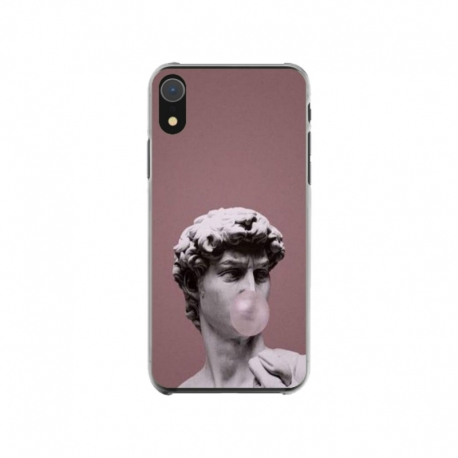 Husa personalizata tip carcasa HQPrint pentru Apple iPhone XR, model Bubble Gum Statue, multicolor, S1D1M0317