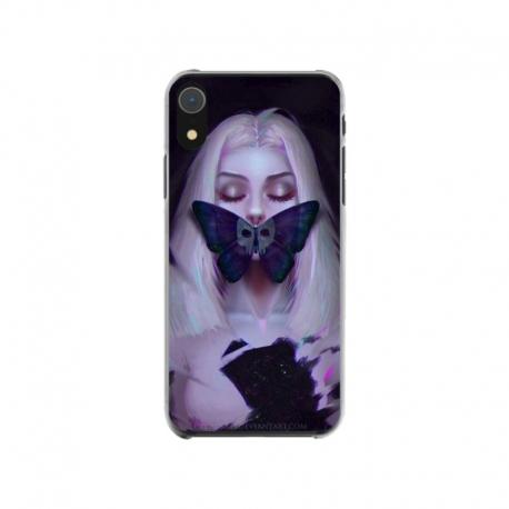 Husa personalizata tip carcasa HQPrint pentru Apple iPhone XR, model Butterfly Mouth 1, multicolor, S1D1M0351