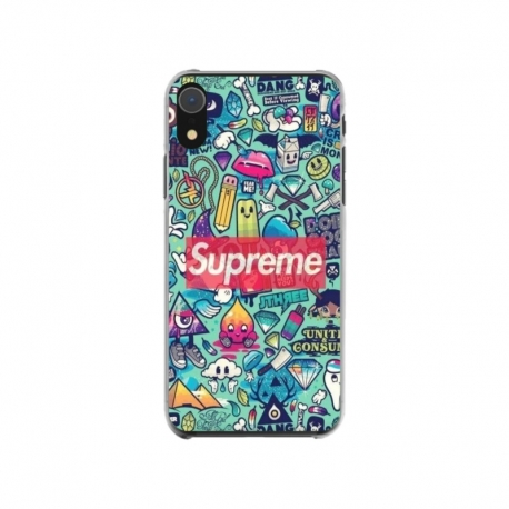 Husa personalizata tip carcasa HQPrint pentru Apple iPhone XR, model Supreme, multicolor, S1D1M0360