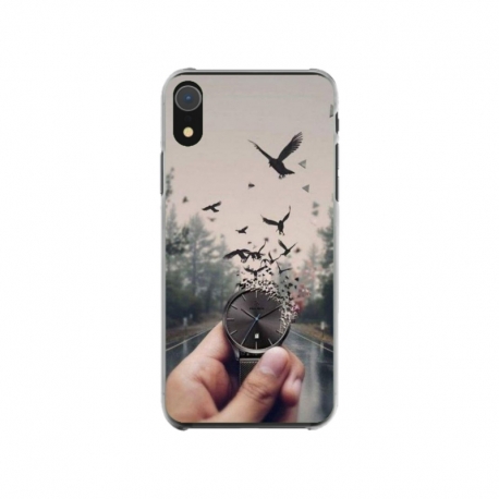 Husa personalizata tip carcasa HQPrint pentru Apple iPhone XR, model Time Flies 2, multicolor, S1D1M0365