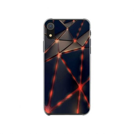 Husa personalizata tip carcasa HQPrint pentru Apple iPhone XR, model Lava Triangles, multicolor, S1D1M0367