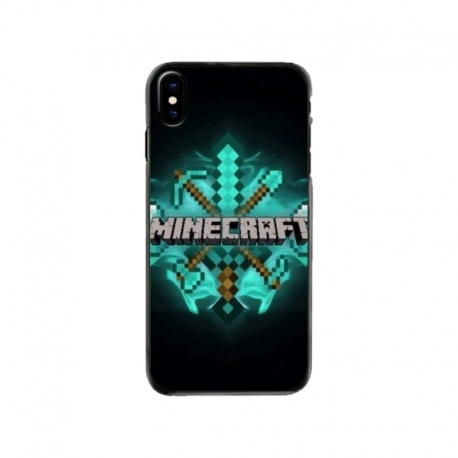 Husa personalizata tip carcasa HQPrint pentru Apple iPhone XS Max, model Minecraft 2, multicolor, S1D1M0126