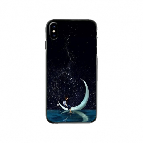 Husa personalizata tip carcasa HQPrint pentru Apple iPhone XS Max, model Moon Fishing, multicolor, S1D1M0270