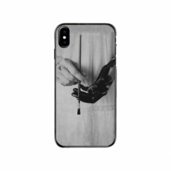 Husa personalizata tip carcasa HQPrint pentru Apple iPhone XS Max, model Black Paint, multicolor, S1D1M0336