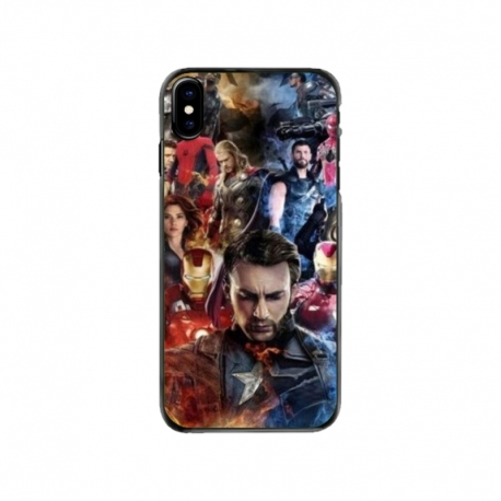 Husa personalizata tip carcasa HQPrint pentru Apple iPhone XS, model Avengers Endgame, multicolor, S1D1M0009