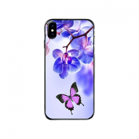 Husa personalizata tip carcasa HQPrint pentru Apple iPhone XS, model Butterfly 2, multicolor, S1D1M0029