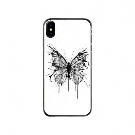 Husa personalizata tip carcasa HQPrint pentru Apple iPhone XS, model Butterfly 3, multicolor, S1D1M0030