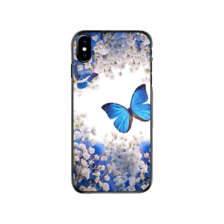 Husa personalizata tip carcasa HQPrint pentru Apple iPhone XS, model Butterfly 4, multicolor, S1D1M0041
