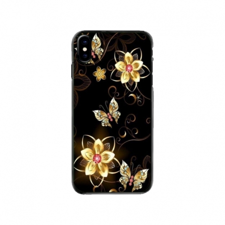 Husa personalizata tip carcasa HQPrint pentru Apple iPhone XS, model Butterfly 5, multicolor, S1D1M0042