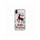 Husa personalizata tip carcasa HQPrint pentru Apple iPhone XS, model Merry Christmas Reindeer 1, multicolor, S1D1M0049