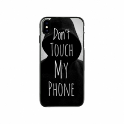 Husa personalizata tip carcasa HQPrint pentru Apple iPhone XS, model Dont touch my phone 2, multicolor, S1D1M0065